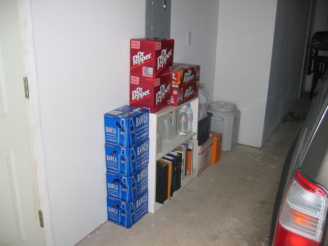 To beat the high prices at the hotel, we stocked up and brought our own drinks. (qc050002.jpg, 640w x 480h )