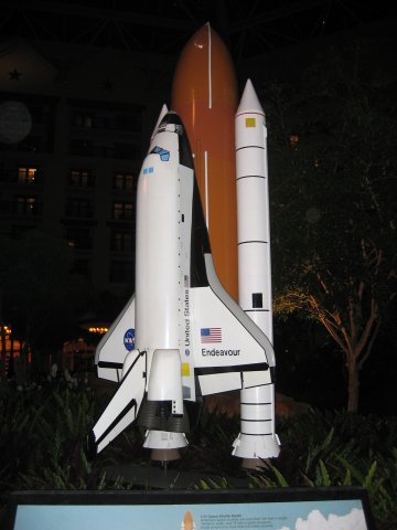 NASA also had an exhibit with models of the shuttle and photos. (qc050031.jpg, 360w x 480h )