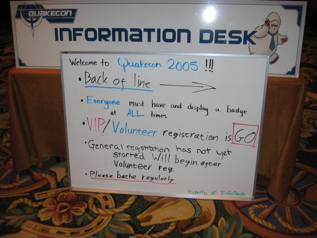 The Information Desk is full of useful information and suggestions. (qc050040.jpg, 640w x 480h )