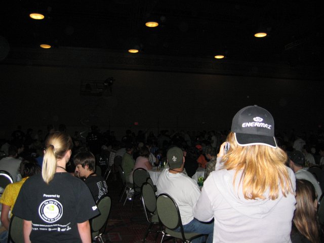 The girl at the Enermax booth said those hats were all the rage at Quakecon this year and everyone was wearing them (qc063001.jpg, 640w x 480h )