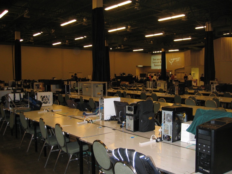 This area was the vendor area last year.  Like the tournament area, it is all BYOC. (qc070054.jpg, 800w x 600h )
