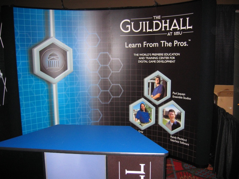 The Guildhall from SMU had a booth explaining their graduate program in video game design. (qc071020.jpg, 800w x 600h )
