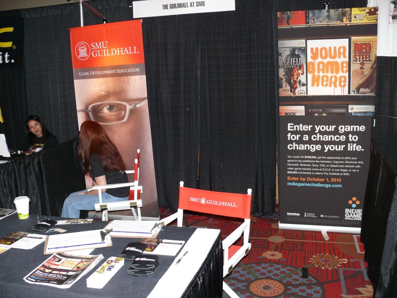 The Guildhall at SMU was back again with a booth. (qc100037.jpg, 800w x 600h )