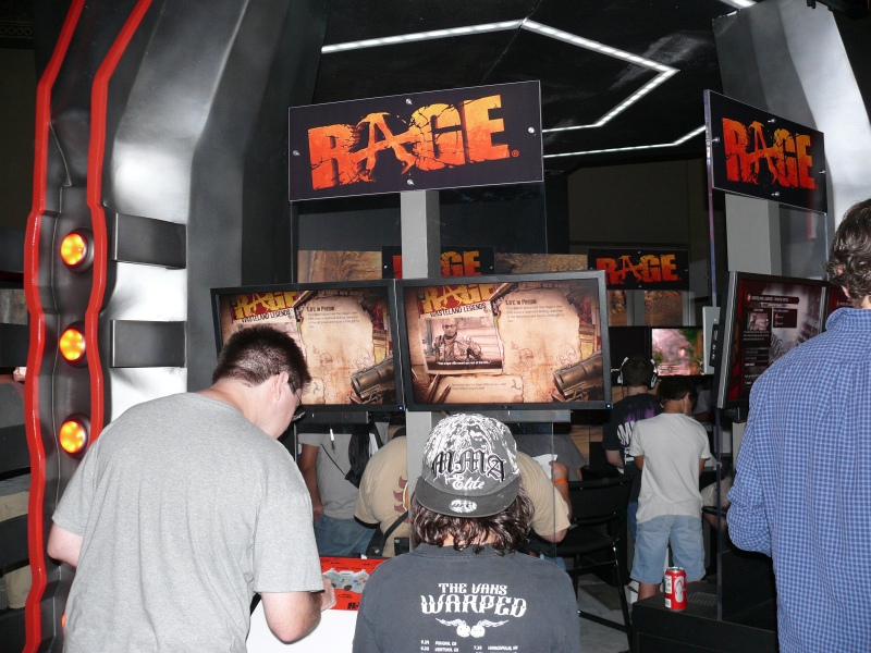 The upcoming id software game, Rage, was available to play. (qc110012.jpg, 800w x 600h )