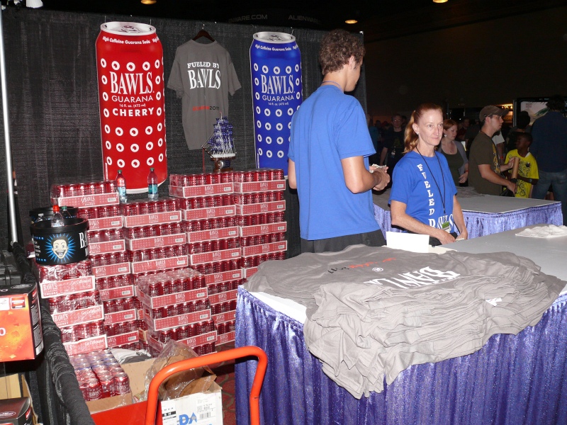 Bawls was back in the vendor area and their booth was well stocked. (qc110015.jpg, 800w x 600h )