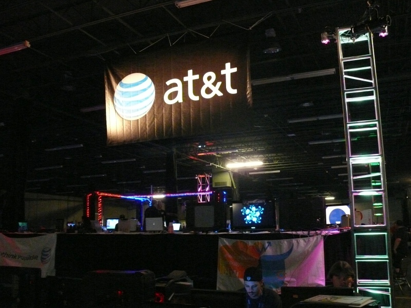 Quakecon partnered with AT&T for Internet access this year. (qc110019.jpg, 800w x 600h )