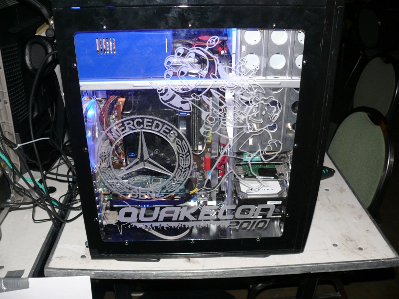 They are all etched into the case window of this PC. (qc110036.jpg, 800w x 600h )